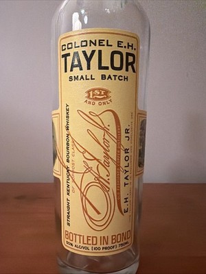 Colonel E.H. Taylor Small Batch Bottled-in-Bond Empty Clear Liquor Bottle 750mL