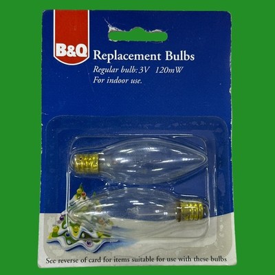 2X 3V B&Q Ersatz E10 MES Ersatzlampen Für Doppelpack Batteriekerze
