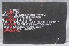 Minolta Guide To The SLR System Manual