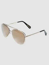 BCBGMaxazria BAF6003 770 Women's Gold Aviator Gradient Sunglasses 62/15/135
