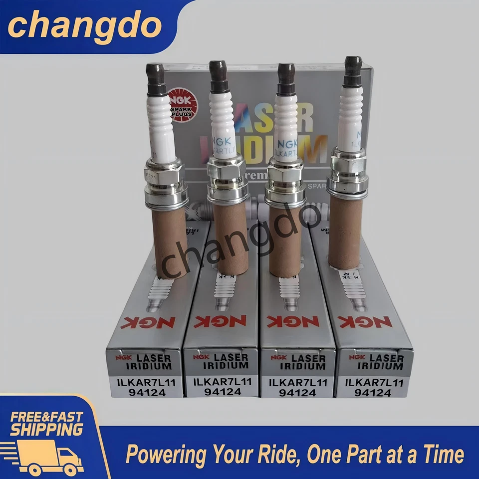NEW 4PCS NGK 94124 Laser Iridium Spark Plugs ILKAR7L11 for Mazda CX-30 CX-5 US Foto 2 de 4