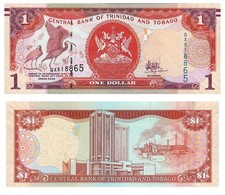 TRINIDAD & TOBAGO 1 Dollar 2006 s/n MG057229 Uncirculated