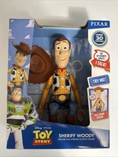 Disney Pixar SHERIFF WOODY Talking Action Figure.30 Sayings. See Description