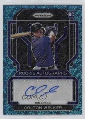 2022 Panini Prizm Rookie Teal Donut Circle /13 Colton Welker #RA-CW Auto RC 5w0