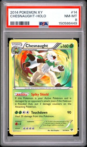 Chesnaught graded PSA 8 for sale on eBay