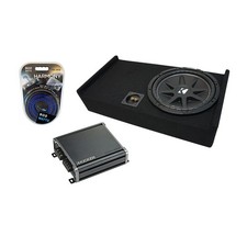 09-15 Ford F-150 Super Crew Truck Kicker Comp C12 Single 12" Sub Box CXA4001 Amp