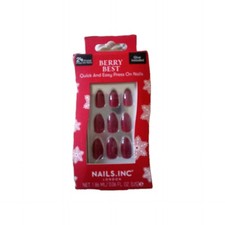 Nails Inc London Press On Nails Berry Best 24 Nails