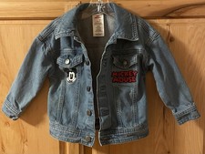 DISNEY UNISEX DENIM MICKEY MOUSE JACKET - PREOWNED- EX COND SZ 2T