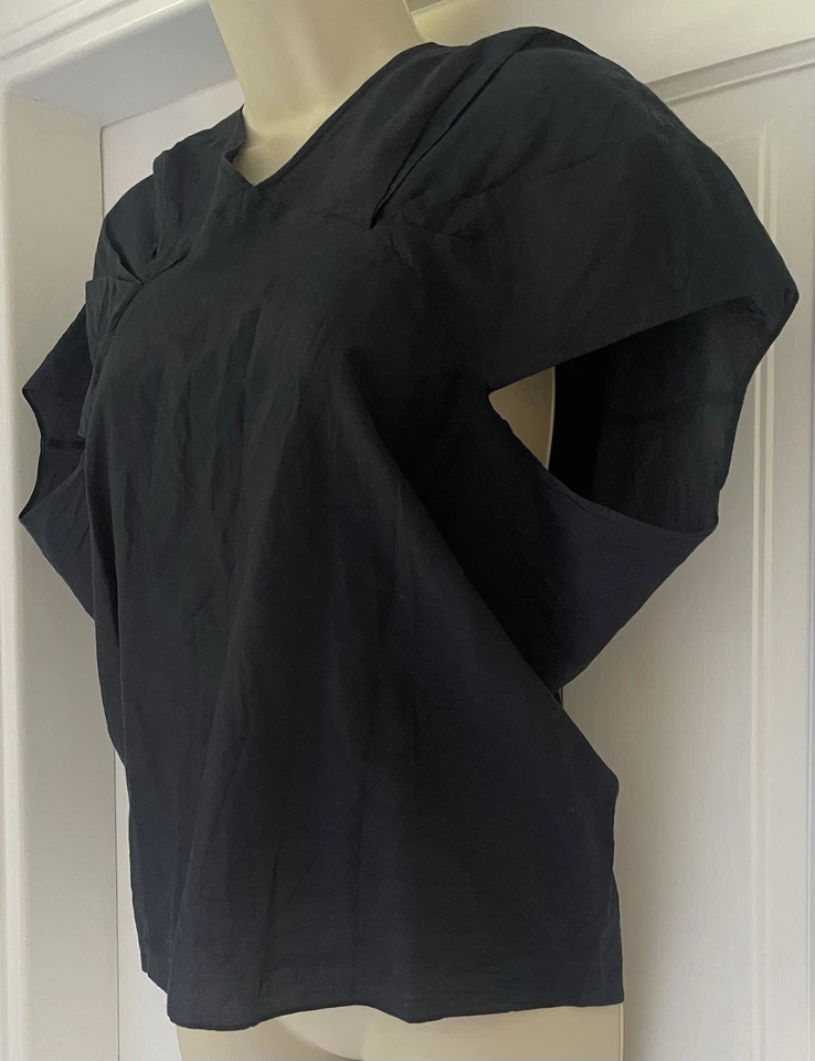 Cos Women’s Black Top Size XS Silk Blend VGC Worn Once - Image 3 of 4