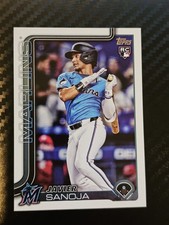 2025 Topps Series 2 - Javier Sanoja #653 (RC) Miami Marlins Rookie 