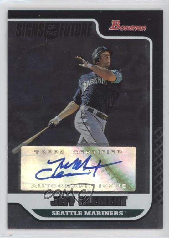 2006 Bowman Draft Signs of the Future Jeff Clement #SOF-JC Auto oh8