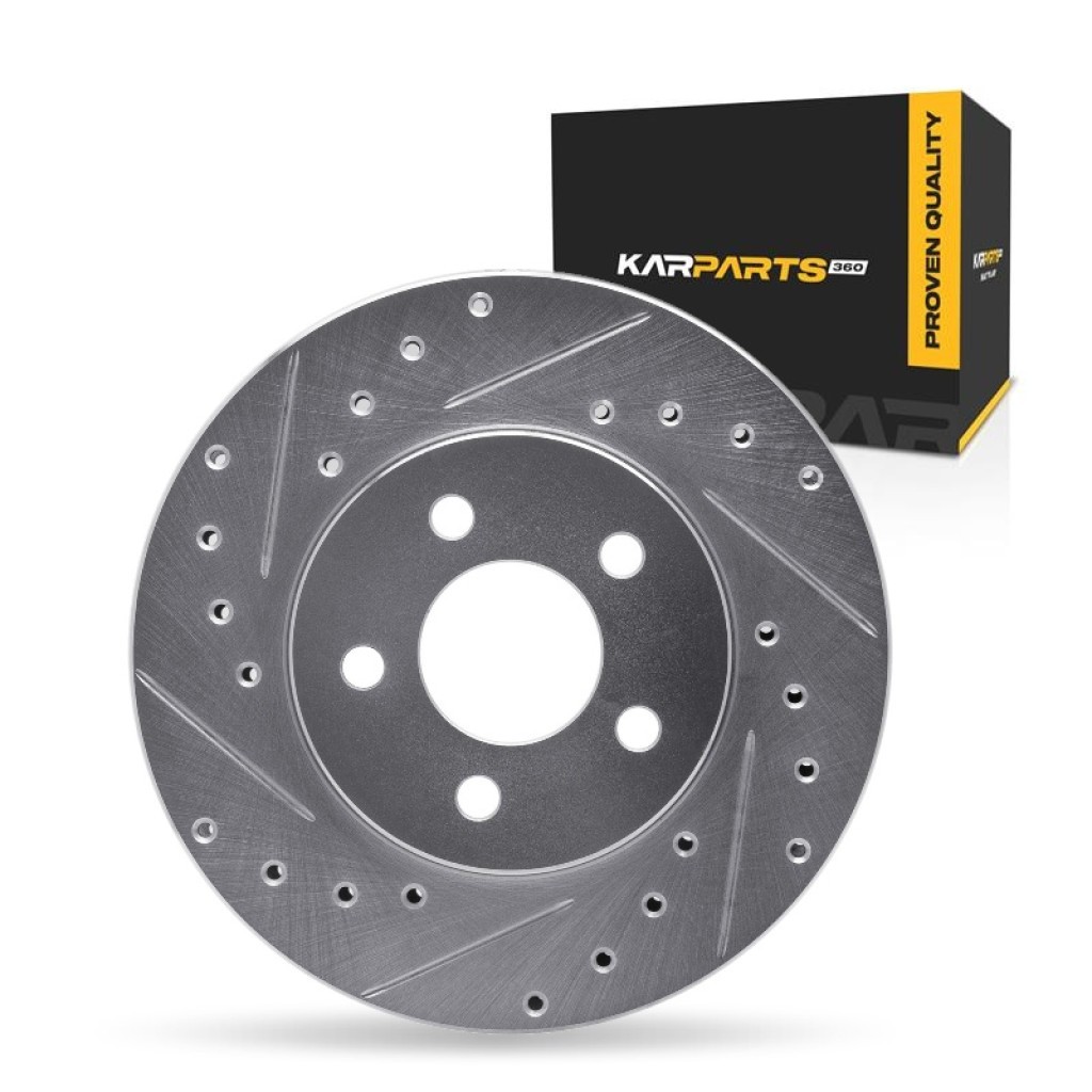 For Chrysler TC Maserati 1990 1991 Brake Rotor | Silver | 5 Stud/Lug Holes