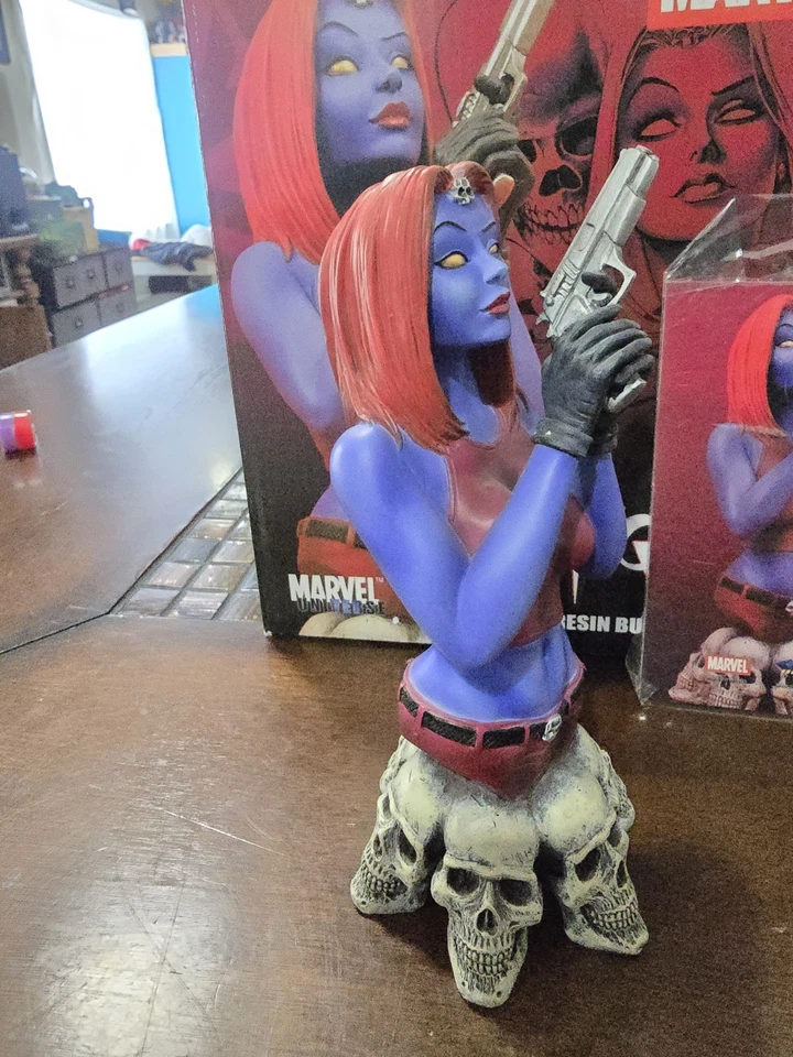 2004 MARVEL UNIVERSE MYSTIQUE 6" Resin Bust Comic X-Men MCU Gift Diamond Select - Image 4 of 4