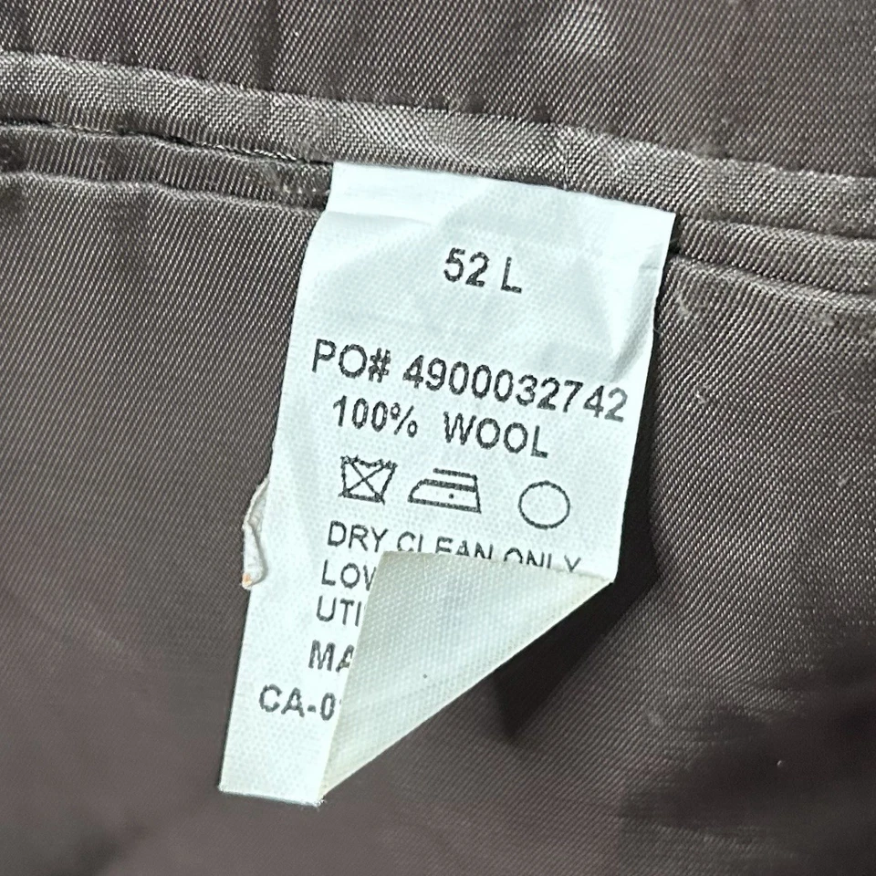 Abrigo deportivo Pronto Uomo 52L 100 % lana marrón solapa pico dos botones doble ventilación Foto 4 de 4