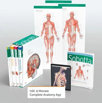 Sobotta Atlas der Anatomie, 3 Bände + Lerntabellen + Poster Collection im...