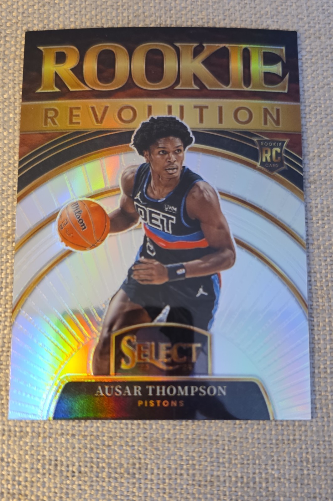 2023-24 Panini Select - Rookie Revolution Ausar Thompson #12 Silver Prizm (RC)