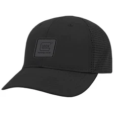 Glock AP96265 Performance Microfiber Perfection Logo Adjustable Cap, OSFA, Black