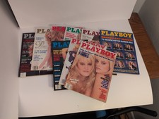 Play Boy Magazine Lot of 9 From 1989 Very Good Condition