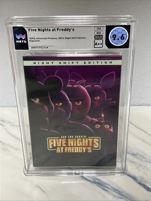 Five Nights at Freddy's DVD  Night Shift Edition New Graded Wata 9.6 Grading