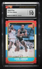1986-87 Fleer Steve Johnson #55 CSG 10 Gem Mint 0c3