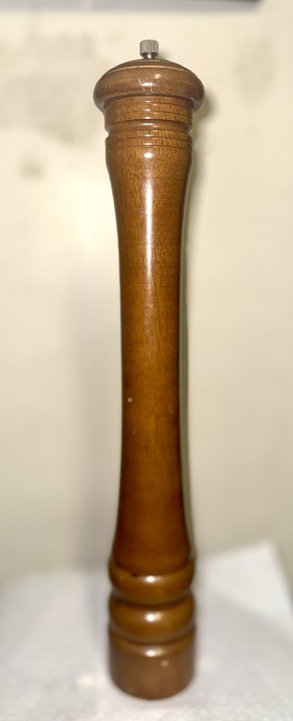 Vintage Olde Thompson 17”×2 1/2" Walnut Wood Pepper Mill Grinder Carbon Steel