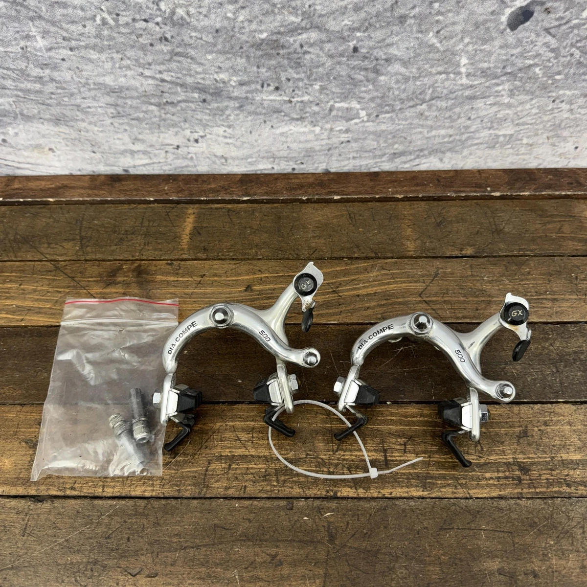 Étriers De Frein Vintage Dia Compe N500 – Argent, Traction Latérale, Paire