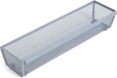 Versatile 12x3 Inch Steel Drawer Organizer: Ideal for Kitchen & Cosmetics