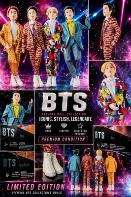 BTS Mattel Idol Fashion Dolls Lot 4pc   RM Jin Jung Kook Jimin Limited Edition