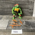 1988 VTG TMNT Teenage Mutant Ninja Turtles Hard Head Raphael with Weapons