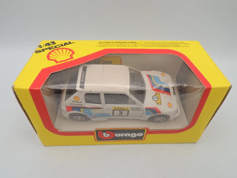 Burago - Peugeot 205 Turbo 16 Rally 1/43 - Voiture De Collection - Italie - Photo 2/4