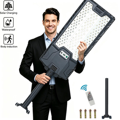 26000000LM Commercial Solar Street Light LED Outdoor Dusk to Dawn Road Area Lamp