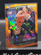 2025 WNBA Prizm Aaliyah Nye Orange Cracked Ice #15 RC Las Vegas Aces