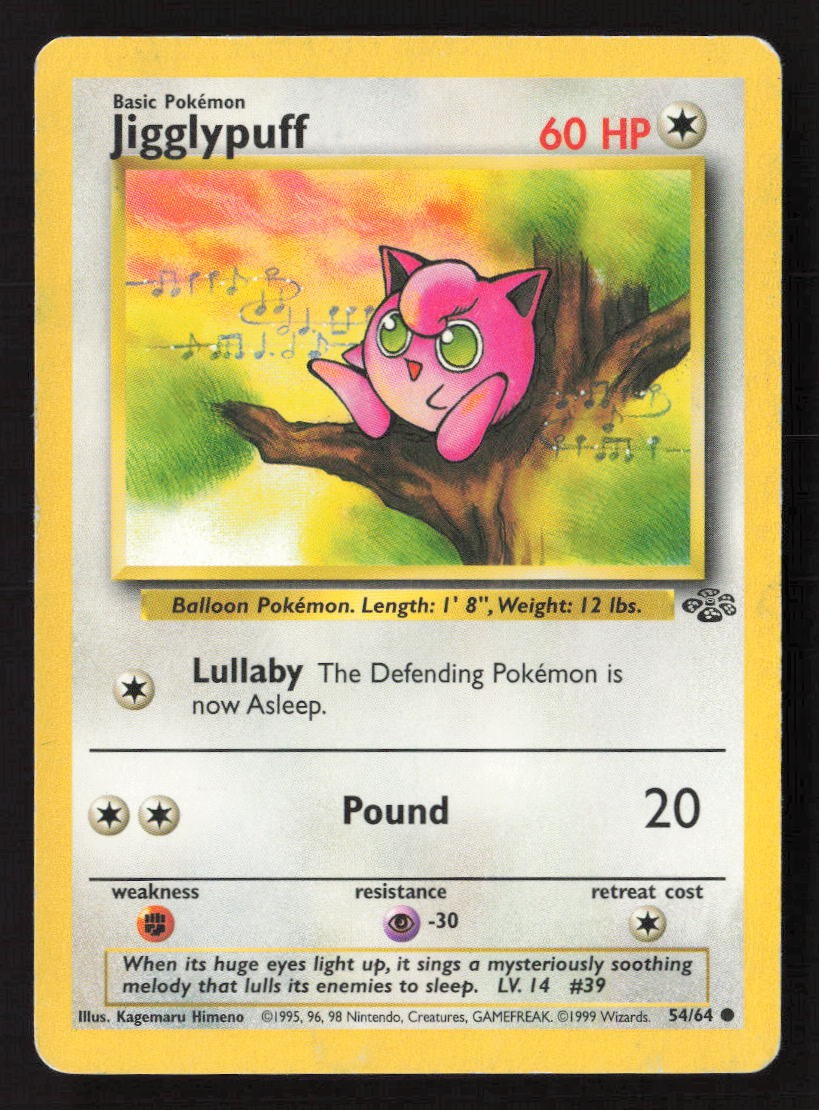 Jigglypuff Common Unlimited JU 54/64 MP Pokemon TCG