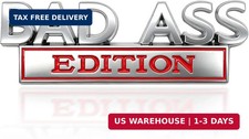 Car Bad Ass Edition Emblem, Car Emblem Sticker, 3D Fender Badge Decal Auto Stick