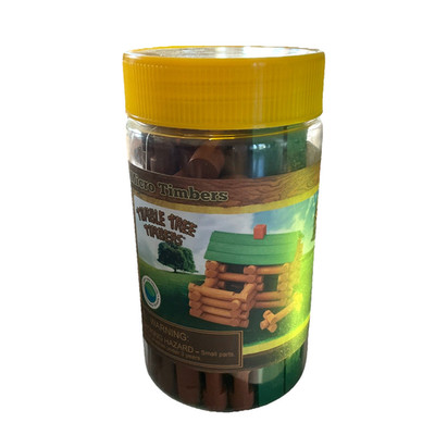 Tumble Tree Timbers Micro Timbers Mini Log Cabin Build Set 50 Pieces LincolnLog
