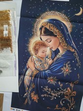 Holy Mother Icon Bead Embroidery Kit Beadwork Beading Religious Beads Stitching