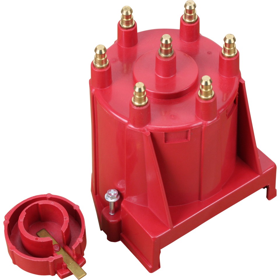 Male Rotor Cap New Red EFI Cap and Rotor Set W/ Male Terminals for 1982-1996 GM V6 4.3 ...