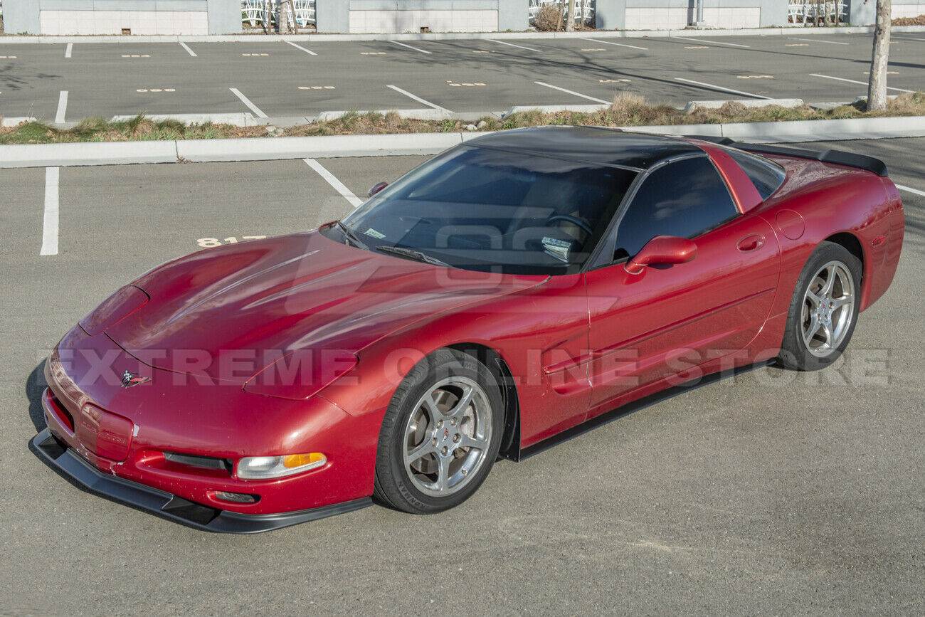 EOS ZR1 Style Side Skirts Rocker Panel ABS Extension For Corvette C5 97 ...