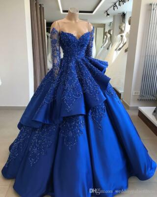 royal blue off the shoulder long dress