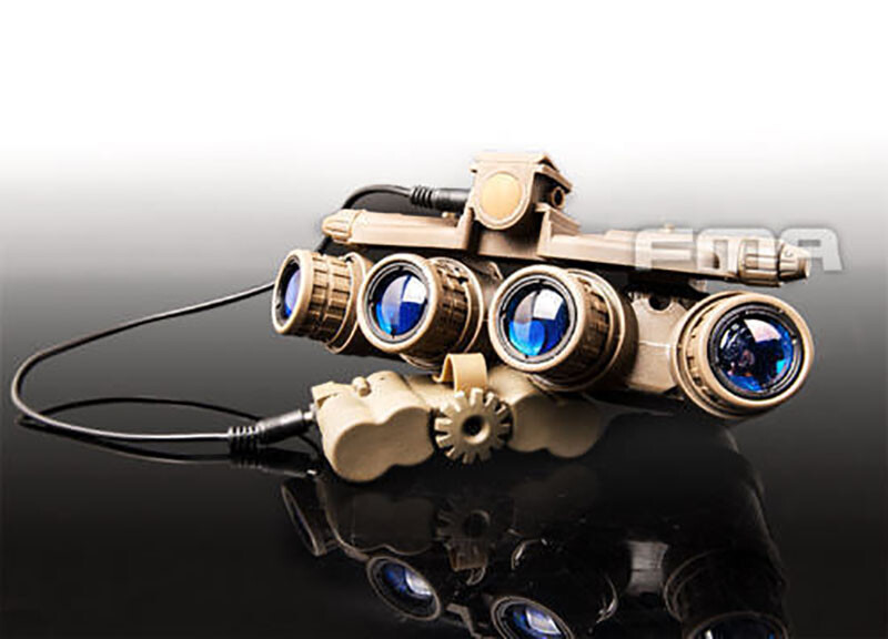 GPNVG-18 Nachtsichtbrille Attrappe - Taktische Dummy NVG Mit L4G24 Halterung - Für Airsoft & Cosplay