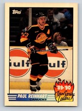 Paul Reinhart 1990-91 Topps #5 Vancouver Canucks