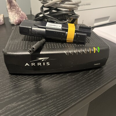 ARRIS Touchstone TM822G DOCSIS 3.0 VoIP Telephony Cable Modem Optimum extra batt