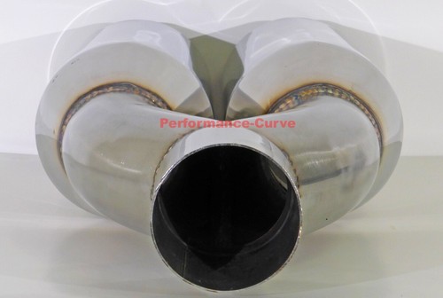 Punta de escape de acero inoxidable lápiz de doble pared borde laminado - 3"" entradas/doble 5"" salida - Imagen 5 de 5