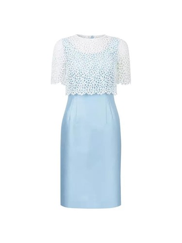 BNWT Stunning HOBBS Dress wool silk Evie Lace Shift size uk 10 eur 38 RRP £199 - Picture 2 of 6