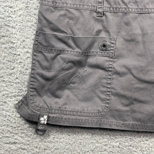 Koi Scrub Top Women's XL Petite Grey Kendall Utility Pockets Medical Nurse - Picture 3 of 12