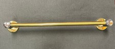  5 Pack 18 inch Tempra Towel Bar Set Polished Brass and Chrome