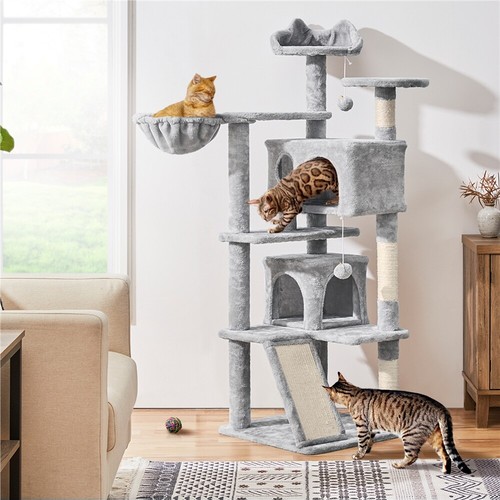 Rascador para Gatos 146cm Árbol para Gatos Medinos Castillo Juego de Gato Gatito - Imagen 33 de 52