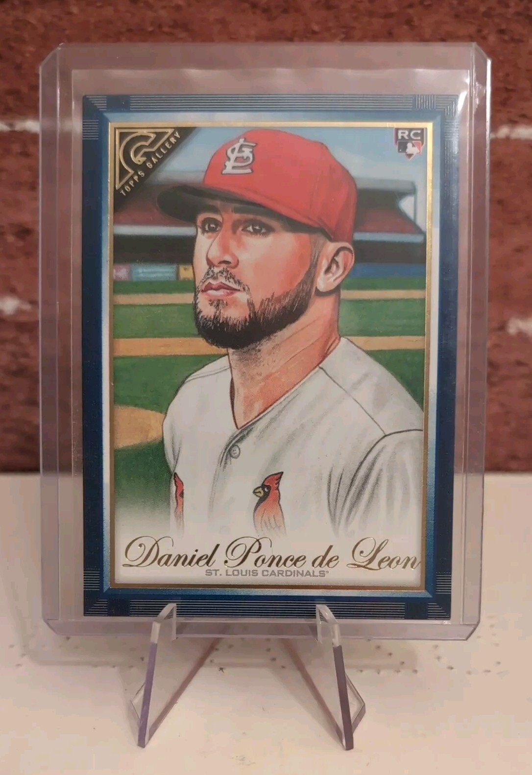 2019 Topps Gallery Blue /50 Daniel Ponce de Leon #34 St. Louis Cardinals
