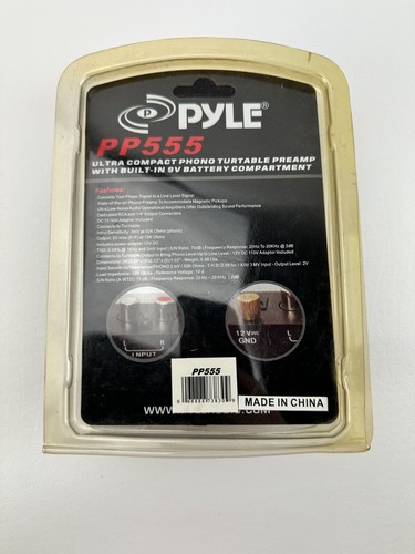 Pyle PP555 Compact Phono Turntable Preamp Converts Phono to Line Level Brand New - Picture 3 of 7