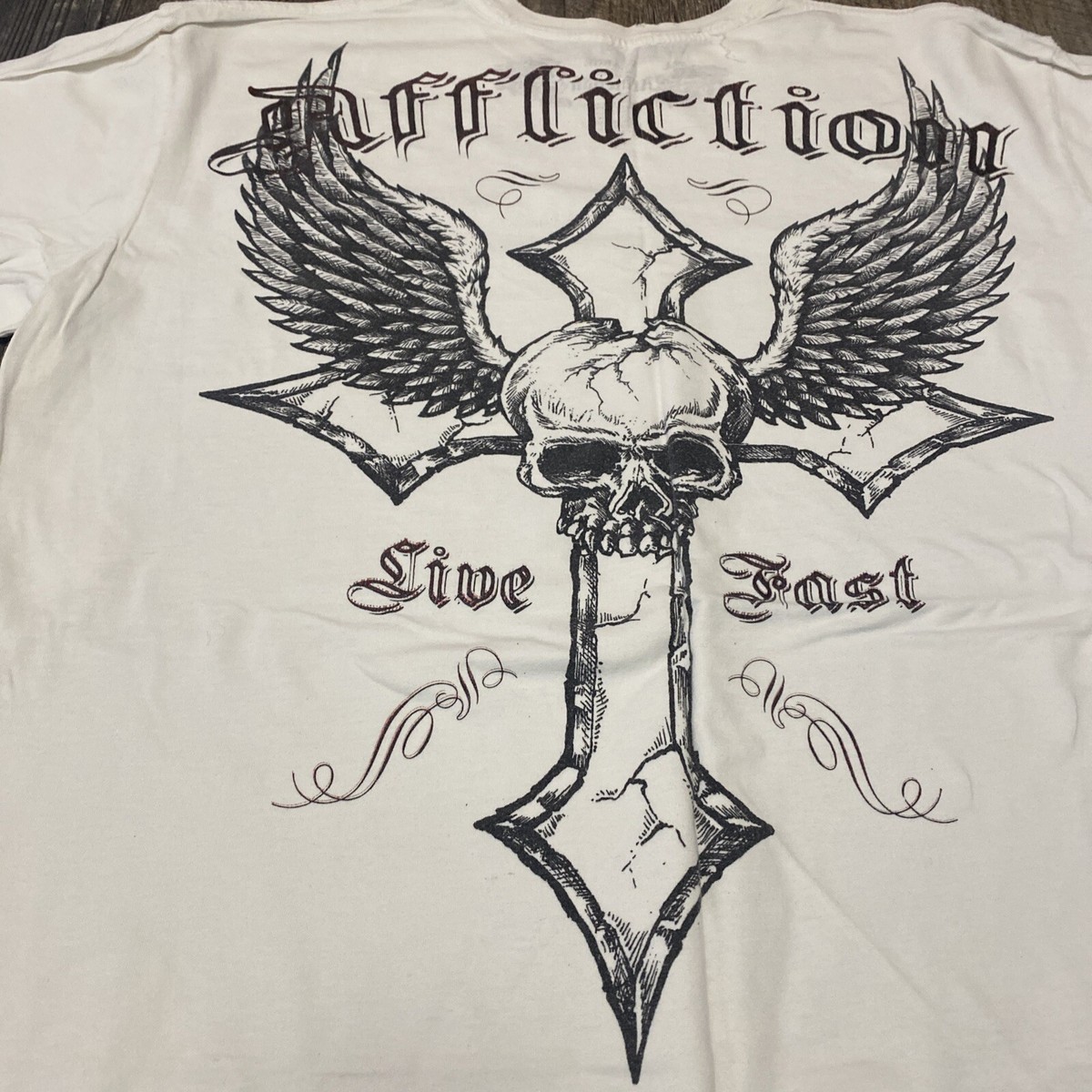 affliction T-shirt Xl live fast vintage rare Early 2000's